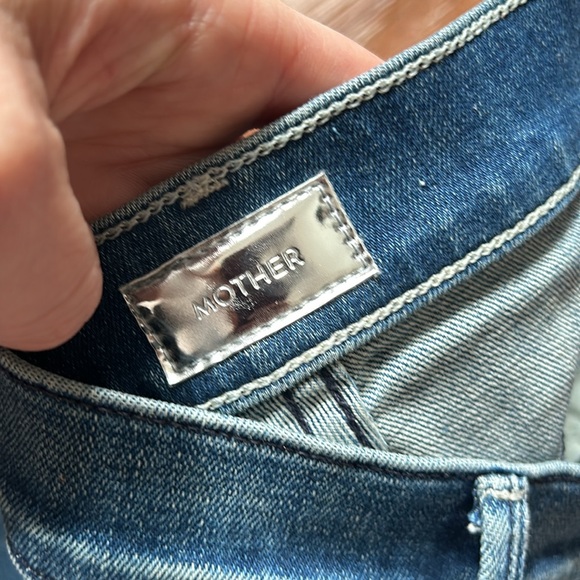 Mother denim jeans the dropout in graffiti girl wash size 23 - Picture 6 of 8